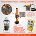 Automatic powder coating system with reciprocator