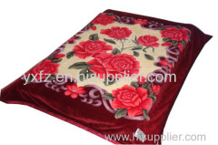 flower design weft knitting 200*240cm blankets