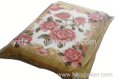 flower design weft knitting 200*240cm blankets