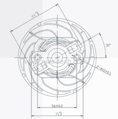 DC vacuum cleaner electric motor