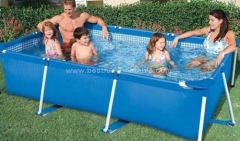 Above ground metal swimming pool