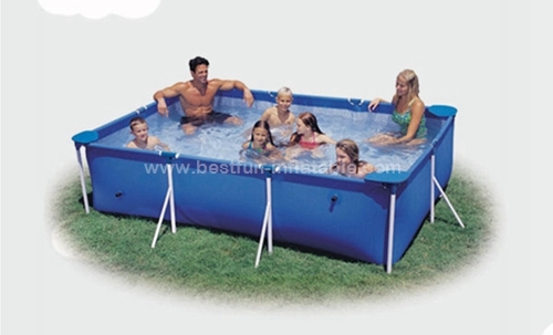 Above ground metal swimming pool