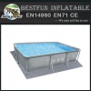 Chinok grey oval steel frame pools