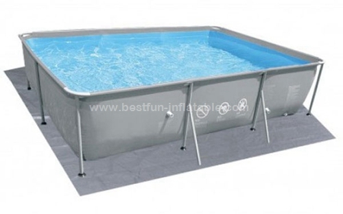 Chinok grey oval steel frame pools