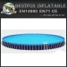 Round metal frame swimming pool