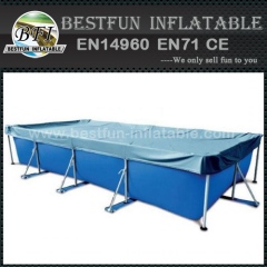 Metal Frame Swimming Pool With Roof Cover