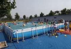 Summer vocation metal frame swimming pool for sale