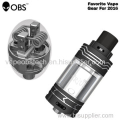 100% original OBS Crius PLUS RTA 5.8ml Tank AUTHENTIC with scratch code