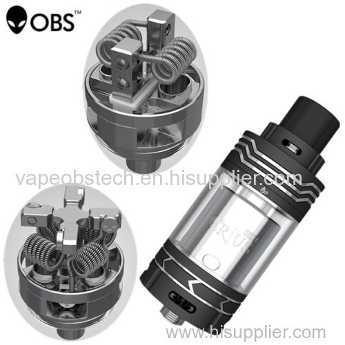 OBS Crius Plus RTA Rebuildable Tank Atomizer Silver Authentic Genuine+IMREN Batteries+Hammer of God V2 Box Mod