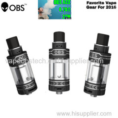 top side filling black/white/silvery color 4.5ml Authentic OBS ACE RBA tank in stock stainless OBS ACE RBA vs crius rta