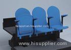 3 People Temporary Grandstand Seating Blue For Conference Auditorium