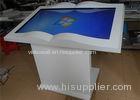 Waterproof 46 Inch Touch Screen Displays Floor Stand All In One Table Kiosk