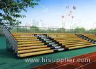 Galvanized Steel Yellow Bleacher Stadium Seats Extra Wide 764mm High Safety