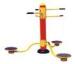 Stainless Steel Outdoor Fitness Equipment 3 People Standing Rotator Waist Twister