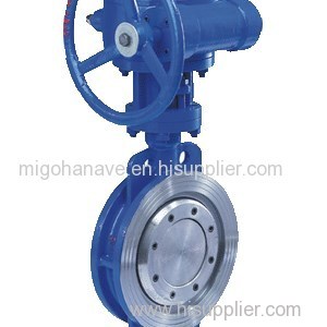 Double Flange Hard Seal Butterfly Valve