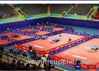 Table Tennis Court PVC Vinyl Roll Flooring Anti - Slip With Glass Fiber Layer