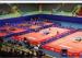 Table Tennis Court PVC Vinyl Roll Flooring Anti - Slip With Glass Fiber Layer