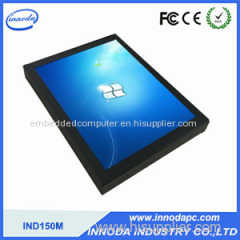 15 Inch Touchscreen Industrial Monitor With Metal Shell LCD Display
