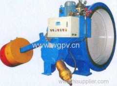 Heavy hammer hydraulic control butterfly valve