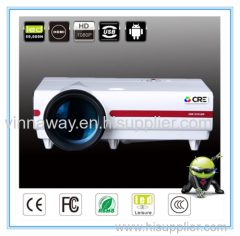 LCD projector digital LED laser projector in 2016 Chinese market with 3500lumen android 4.4 system for teaching school