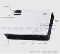 KTV/Home/Bar and other entertainment use LCD&LED projector and 180 ansi Lumens brightness super mini Led projector