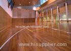 Sound Proof Portable Wood Basketball Court Wear Resistant With Flat Surface