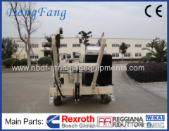 9 Ton Conductor Winch Pulling Machine for 18MM Anti Twist Rope