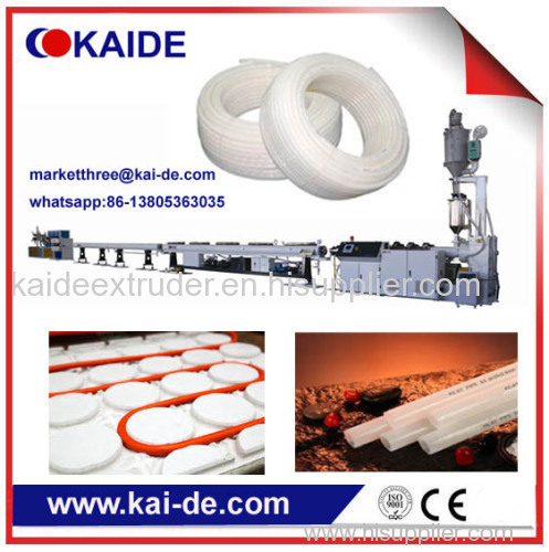 PERT heating pipe extrusion machine China supplier 50m/min speed