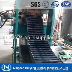 Corrugated Sidewall Cleated Rubber Conveyor Belt Used in Dustrial