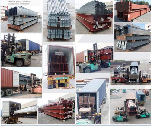 High beam steel structure warehouse price  in china 