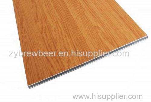 Wooden aluminium composite panel