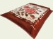 gold brown color flower design adult blankets