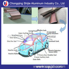 AW5754 alloy lacqured painted aluminum strip for PVC / TPE /EPDM /ABS weather stripping