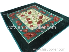 embossing brown color warp knitting blankets