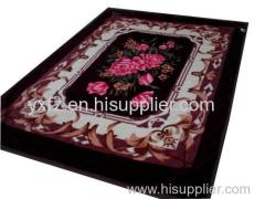 glass green color weft knitting blankets