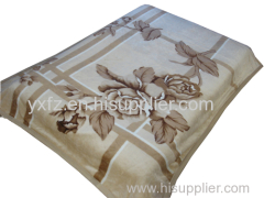 yellow brown botton color 220*240cm blankets