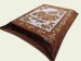 DK brown color weft knitting blankets 200*240cm