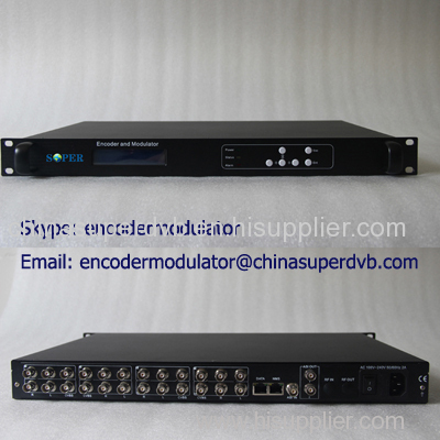DVB Headend Digital TV Encoder 8xCVBS MPEG-2 Encoder CATV IPTV broadcasting equipment