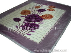 bean paste color weft knitting blankets