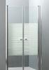 Stripe Color small Corner Shower Enclosures Tempered glass Material Magnet lock strip