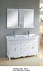 Ceramic bathroom accessories custom double sink bathroom vanity 135 X 48 X 85 / cm