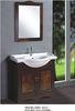 Brass handles traditional bathroom vanity cabinets single Ceramic basin 85 X 50 X 85cm