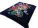 DK maroon color flower design raschel blankets