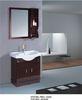 Solid oak bathroom furniture single vanity sink cabinet 800 * 450 * 850mm Dimensions
