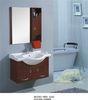 85 X 50 / cm round type wooden bathroom mirror cabinet light brown Color
