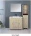 Square Sinks Bathroom Vanities Aluminium Handles Material natural wood color