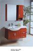 Cherry color Solid Wood Bathroom Cabinet with mirror 0.4CBM Volume 900 * 480MM