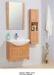 60 X 46 / cm Solid Wood Bathroom Cabinet wall mount Ceramic Basin Material