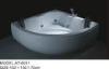 Double persons Air Bubble Bathtubs with jets 2 Pillows hot / cold water faucet