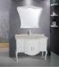 1200 * 52 * 85cm marble countertop bathroom vanities traditional style Ivory flush